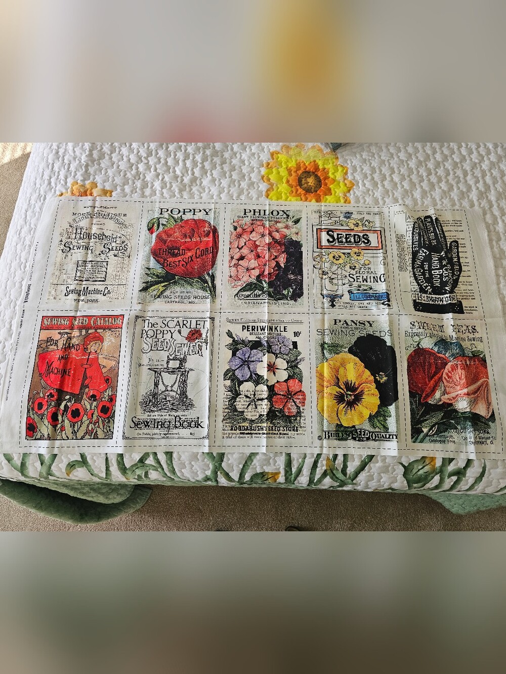 Four Pieces Of Cotton Quilt Fabric